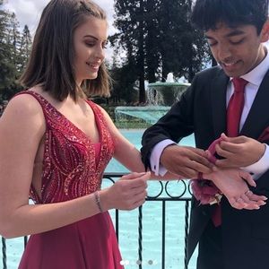 Red Sherri Hill Prom Dress